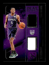 DE'AARON FOX 2024-25 PANINI SILHOUETTE BASKETBALL #DMA-FOX DUAL MATERIALS 