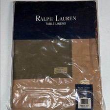 Ralph Lauren Table Linens in Olive and Beige