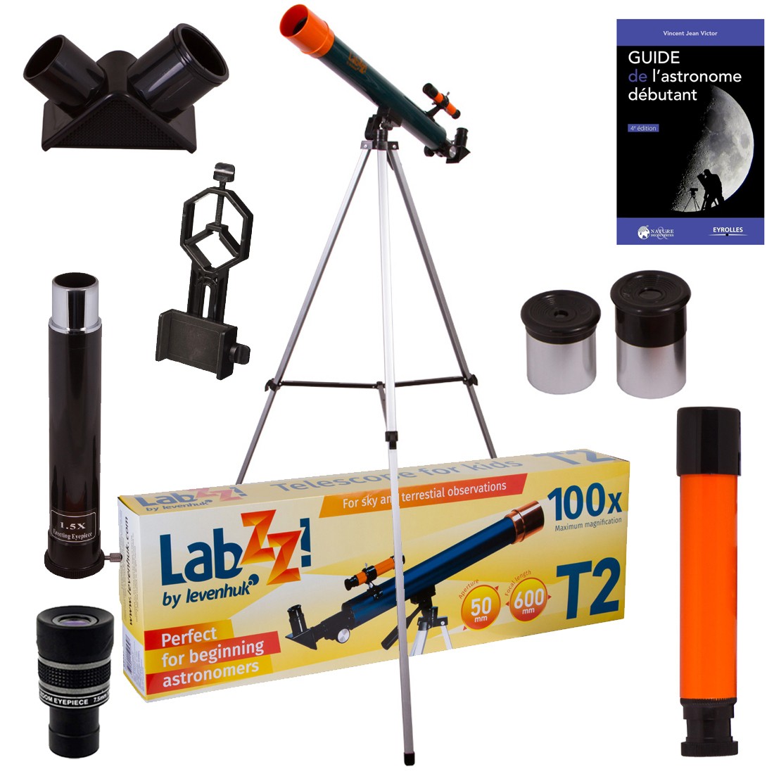 Télescope astrophotographie Levenhuk LabZZ T2 le cadeau idéal pour jeune curieux