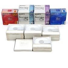 SONY MD MiniDisc 80min 74min 48 Pack Unused Set Neige 10MDW74NED Rare