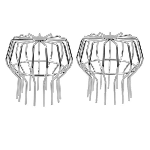 LWZko Protection De Gouttière, Crapaudine De Gouttière, Protège-Gouttières En Acier Inoxydable, Garde Feuille Drain Sol, Gouttière En Acier Inoxydable Pour Toit Balcon Cour Jardin (Tube 75