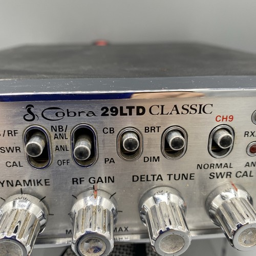 Radio CB clásica Cobra 29 NW LTD sin probar con micrófono y cable de alimentación - Imagen 2 de 7
