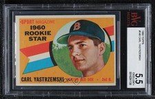 1960 Topps Sport Magazine Rookie Star Carl Yastrzemski #148 BVG 5.5 HOF 0q3