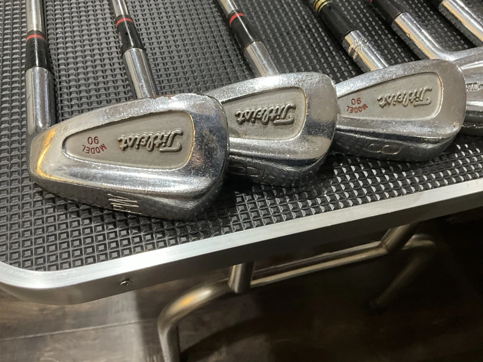 Juego de palos de golf vintage Titleist modelo 90 hierros 2,3,4,5,6,8,9,PW diestro Foto 2 de 4
