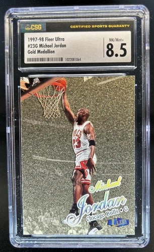 1997-98 Fleer Ultra Michael Jordan Gold Medallion #23G Bulls CSG 8.5
