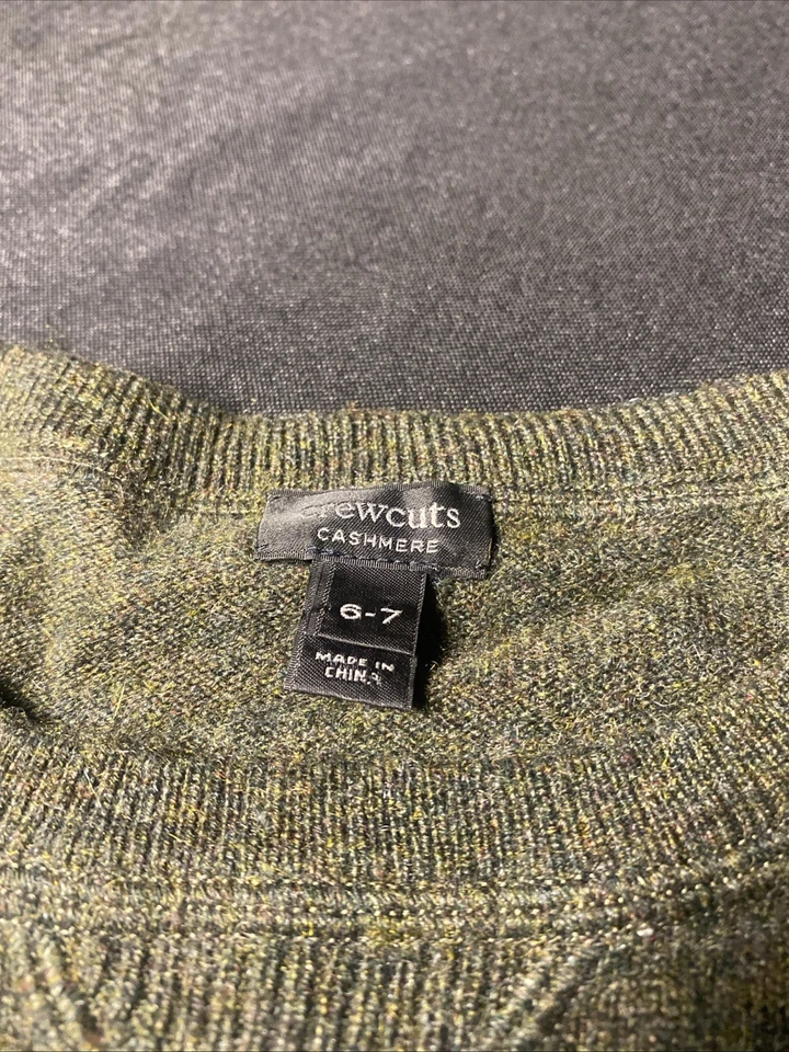 Детский кашемировый свитер CrewCuts размер 6-7 лет отличное состояние товара - Изображение 2 из 2
