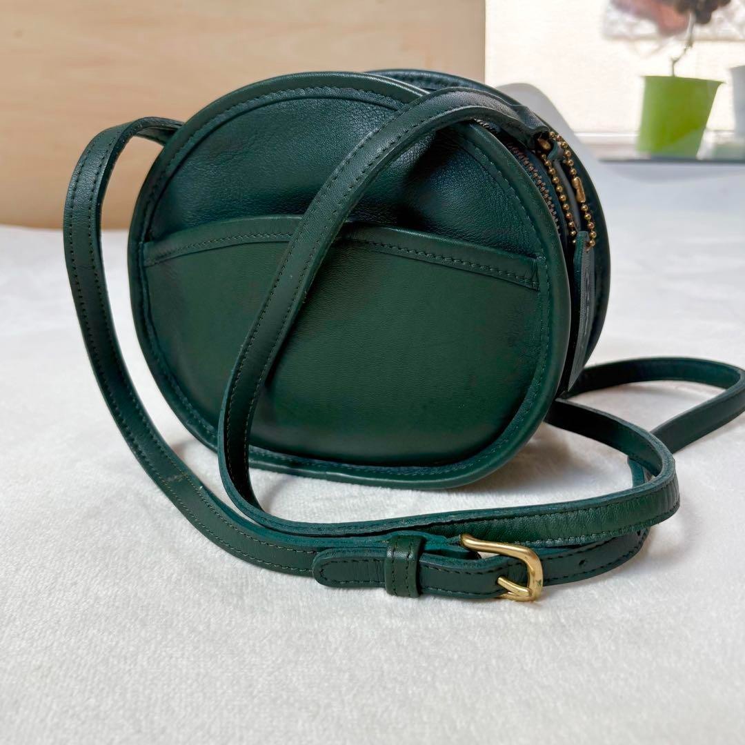 バッグ Vintage Coach Canteen Bag Leather Green Coach Green Handbag Leather Crossbody Canteen Kelly Green | eBay