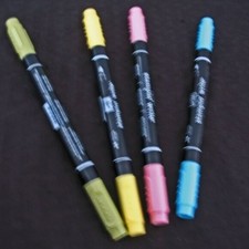 Stampin up Stampin write markers LOT OF 4--DAFFODIL, TURQUOISE, ROSE,OLIVE