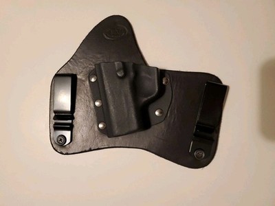 MDJ Leather/Kydex IWB Concealment Holster for Kahr CM9/PM9. Left Hand Draw. 