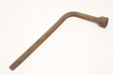 Vintage Car Truck Accessory Spare Tire Iron Lug Wrench Pry Bar Tool 3/4 Socket