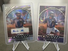 2025 Leaf Nation Malcolm Moore Silver Lava Auto 7/15 & Purple Lava Base 4/8