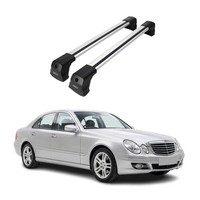 DachträGer GrundtäGer FüR Mercedes E Klasse W211 2003-2009 75Kg Alu Silber 2Tlg