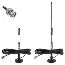 AEDIKO 2pcs Police Scanner Antenna - 20-1300MHz Radio 2pcs, Black