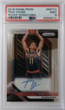 2018-19 Panini Prizm Trae Young Rookie Signatures #RSTYG PSA 9 Hawks 🔥🔥🔥🔥