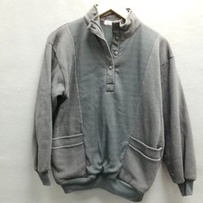 Vintage 80s/90s Jason Maxwell Black Quarter Button Pullover Sweatshirt