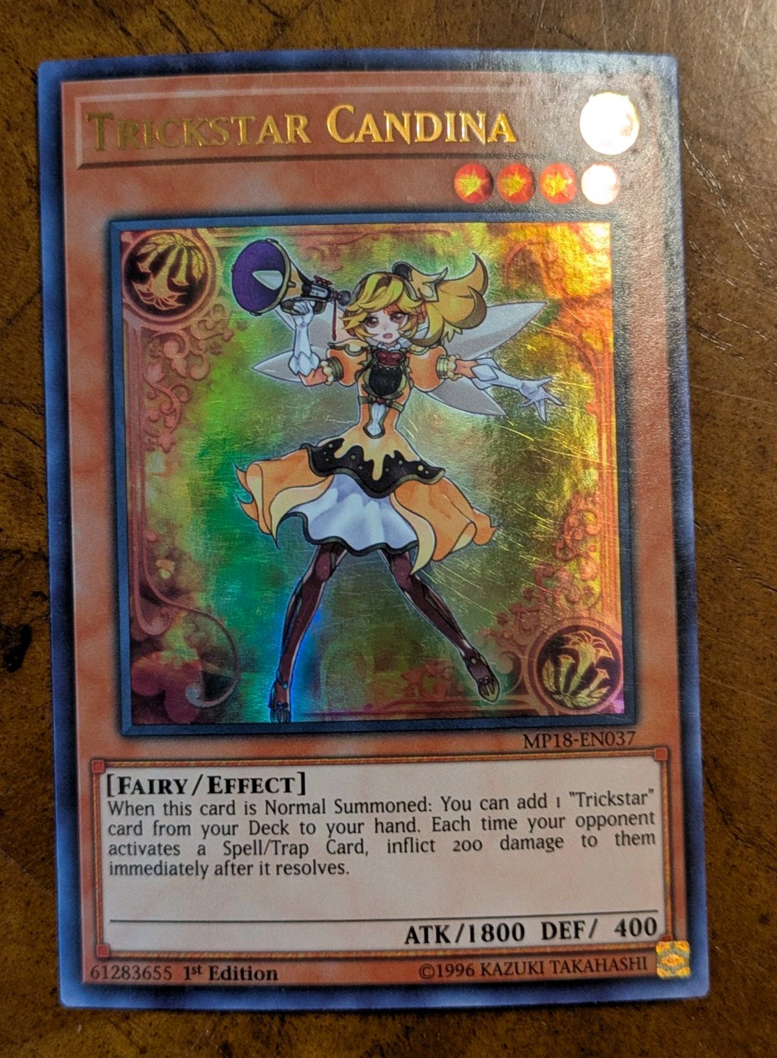 Trickstar Candina MP18-EN037 Ultra Rare 1st Ed NM YuGiOh Card