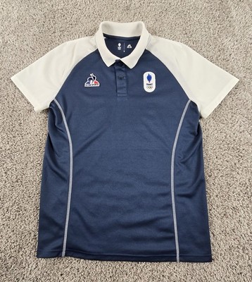 Le Coq Sportif Shirt Men's Small 2024 Paris France Olympics Polo Golf Tennis GUC