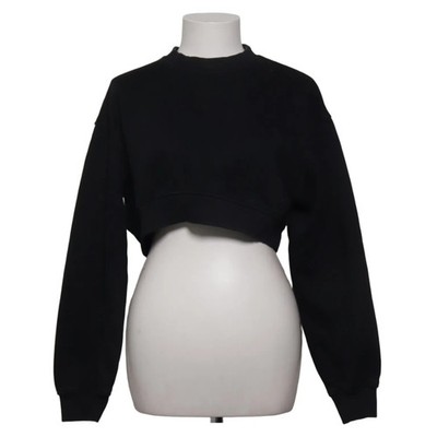 Zara, Sweatshirt, Größe: S, Schwarz, Einfarbig, Sweat, Damen #Pzv