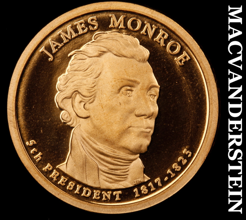 2008-S James Monroe Presidential Dollar - Choice Gem Proof  Lustrous  #M658