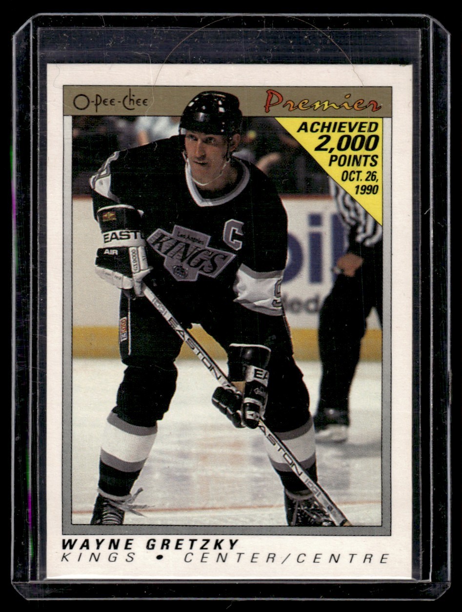 1990-91 O-Pee-Chee Premier Wayne Gretzky Los Angeles Kings #38