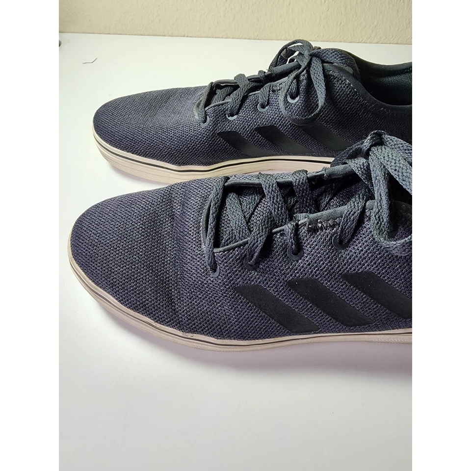 ADIDAS Black on Gray True Chill Casual Skater Knit Sneaker SZ 10 - Image 3 of 4