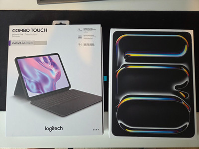 NEU + OVP iPad Pro 13'' M5 512GB WiFi Schwarz 2025 + Logitech Combo Touch Tastatur