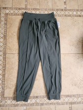 Women's Old Navy High Rise Go Dry Green Joggers M New