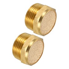 2pcs Pneumatic Exhaust Muffler, 3/4" NPT Sintered Bronze Muffler Air Fittings
