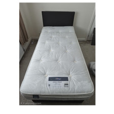 Silentnight Travis Single Ortho Divan Bed Orthopaedic Miracoil Charcoal