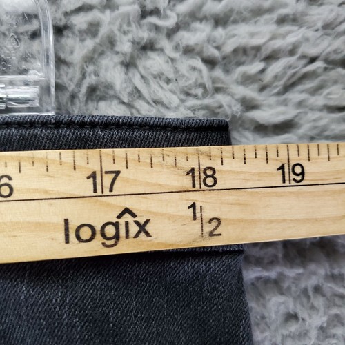 Jeans Loft para mujer talla 16 negros curvilíneos cintura alta ajustados elásticos denim - Imagen 7 de 13