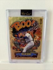 2025 Wild Card Haunted Hits Boo! Nolan Ryan Gold Vinyl 1/1 e2HHTBO-NR