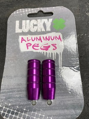 Lucky [7005] Aluminum Pegs Purple fits most forks & Decks