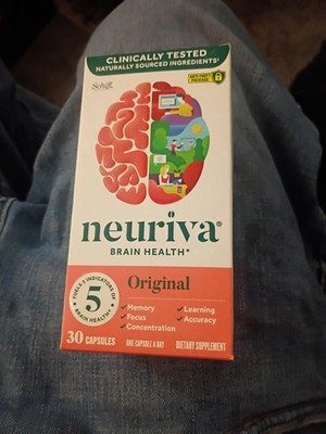 Neuriva BRAIN HEALTH ORIGINAL 30 CAPS FUELS BRAIN HEALTH Exp 8/27 