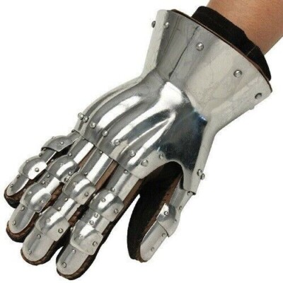 Mittelalterlich Renaissance Authentisch 14th Century Kopie Metall Gauntlet Armor