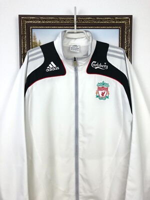 Vintage Adidas Liverpool Football Jacket Soccer Track Top Mens
