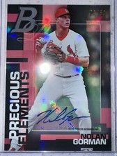 Bowman MLB Platinum 2020 Precious Elements Nolan Gorman Autographed Auto #20/50