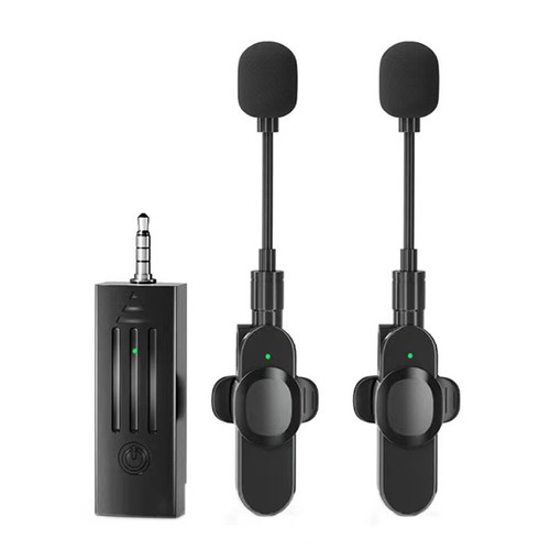 Micrófono de solapa de solapa inalámbrico de 3,5 mm para cámara réflex digital PC computadora portátil grabación - Imagen 18 de 18