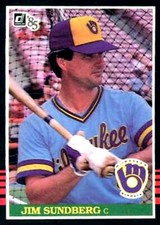 1985 Donruss #89 Jim Sundberg Milwaukee Brewers