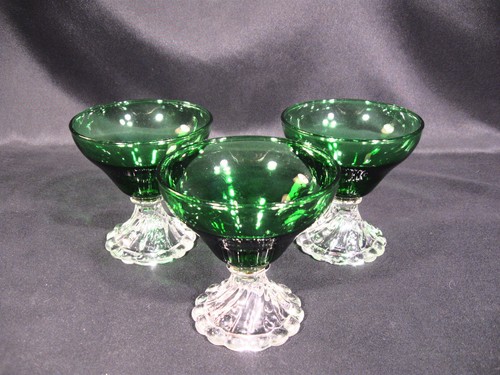 Anchor Hocking Burple Grün Champagner Groß Sherbet Gläser 8er Set - Bild 5 von 11