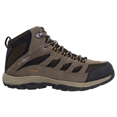 Columbia Crestwood Mid Waterproof Mens Trail Hiking Boots Brown