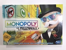 NEW! Monopoly for Millennials Board Game HASBRO Factory Sealed