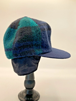 Thinsulate 3M Thermal Insulated Made in the USA Cap Hat Size Small Blue/Green