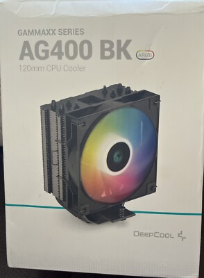 DEEP COOL GAMMAXX SERIES AG400 BK  120MM CPU COOLER ARGB Distressed Box ￼