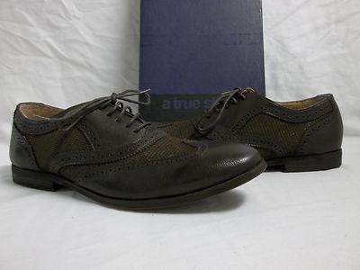 Roberto Vasi Size 9.5 M Marvin Brown Leather Oxfords New Mens Dress Shoes