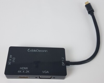 Delock 62623 DisplayPort Adapter Box to Mini Dp Male to DP / HDMI 4K 2K /DVI
