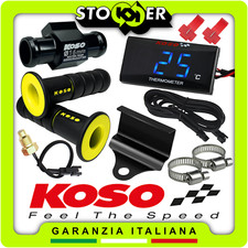 KOSO KIT for MOTORCYCLE THERMOMETER WATER SENSOR M10x1 FITTING 16mm KNOB BRACKET