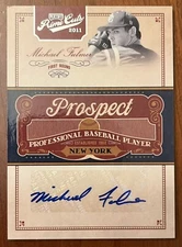 2012 Panini Playoff Prime Cuts 2011 Michael Fulmer Autograph Prospect Card 3/299