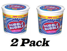 2 Pack - Dubble Bubble Bubble Gum, 380 pcs.