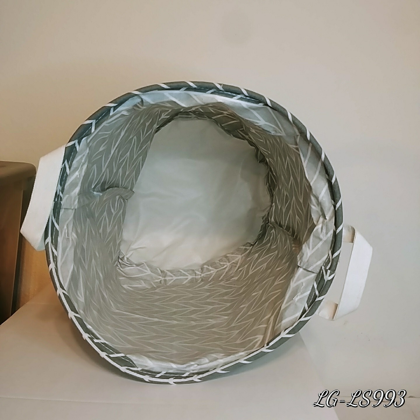 Grey Chevron Storage organizer laundry Hamper eBay