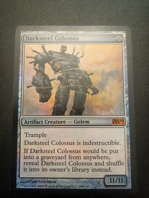 Magic The Gathering - 1x Foil Misprint Darksteel Colossus (mtg